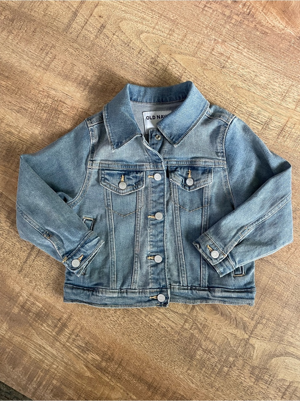 Old Navy Kids Blue Denim Jacket with Button Front